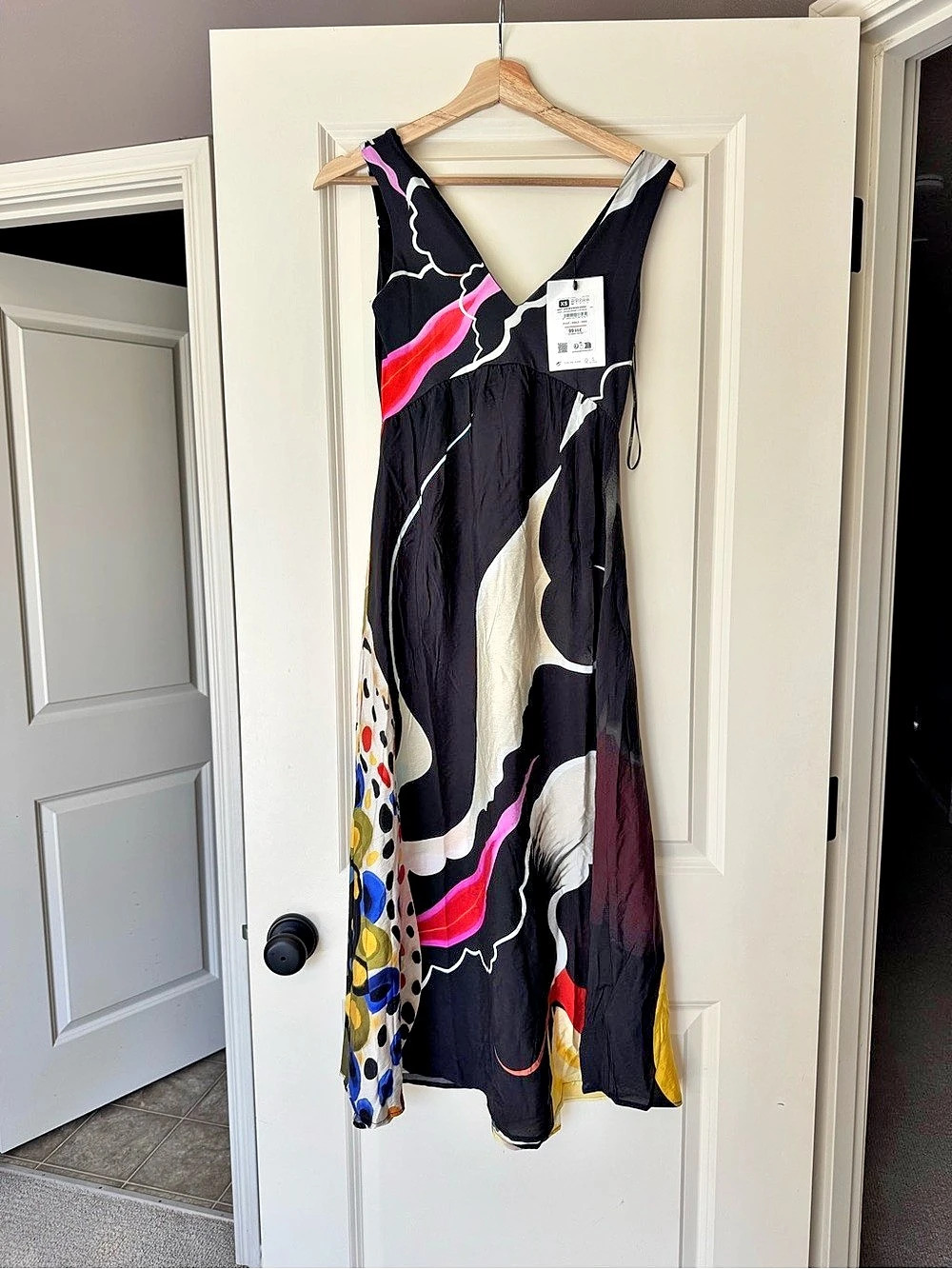 NWT Desigual Artistic by M. Christian Lacroix dress Abstract Maxi Dress in Black